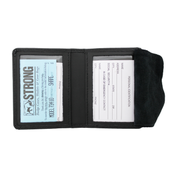 Strong Double ID Case - Dress Leather with Embossing