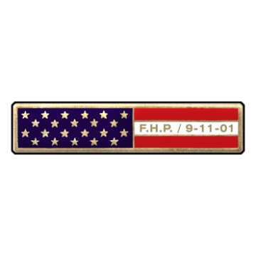 Blackinton A10518 F.H.P. September 11th Remembrance Bar (1-3/4" x 3/8")