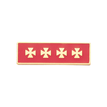 Blackinton A10803 Twenty Years of Service Firefighters Commendation Bar (1-3/8" x 3/8")