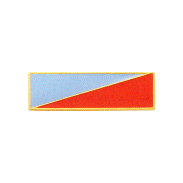 Blackinton A10809 Two Section Diagonal Commendation Bar (1-3/8" x 3/8")