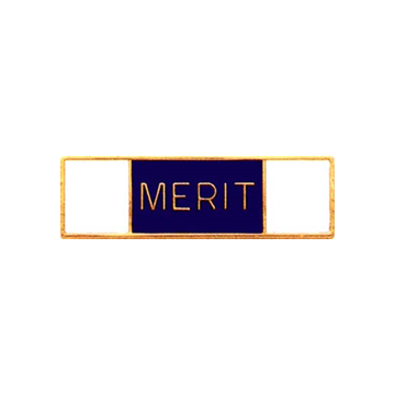 Blackinton A10811 Three Section Merit Commendation Bar (1-3/8" x 3/8")