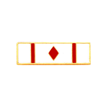 Blackinton A10849 Six Section Commendation Bar with Diamond (1-3/8" x 3/8")