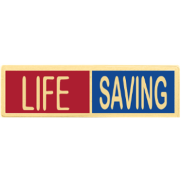 Blackinton A11178 Two Section Life Saving Commendation Bar (1-3/8" x 3/8")
