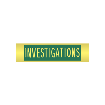 Blackinton A11349 Investigations Recognition Bar (1-3/8" x 5/16")