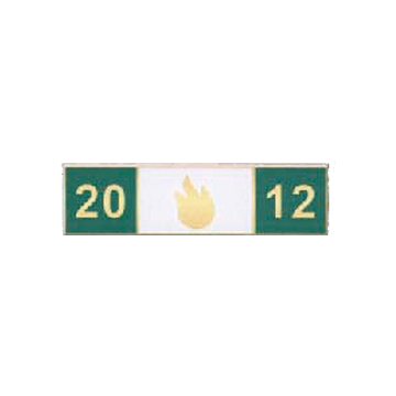 Blackinton A11416-A Flame 2012 Commendation Bar (1-3/8" x 3/8")