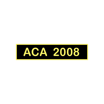 Blackinton A11747 ACA 2008 Recognition Bar (1-3/8" x 5/16")