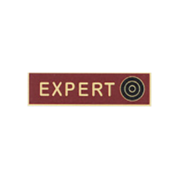 Blackinton A11772-D Expert Shooter Recognition Award Bar (1-3/8" x 3/8")