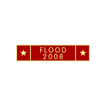 Blackinton A11790 Flood 2008 Commendation Bar (1-3/8" x 5/16")