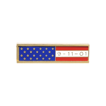 Blackinton A12340 9-11-01 American Flag Commendation Bar (1-3/8" x 5/16")