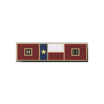 Blackinton A12622 Hurricane Harvey Commendation Bar with Texas Flag (1-3/8" x 3/8")