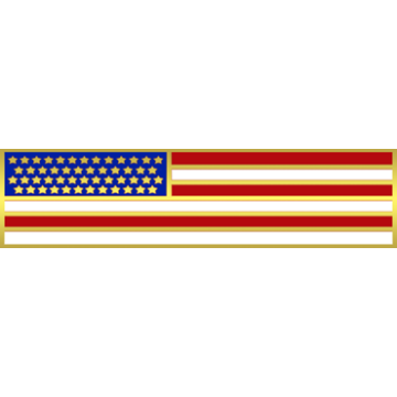 Blackinton A12671 American Flag Recognition Bar (1-1/2" x 3/8")