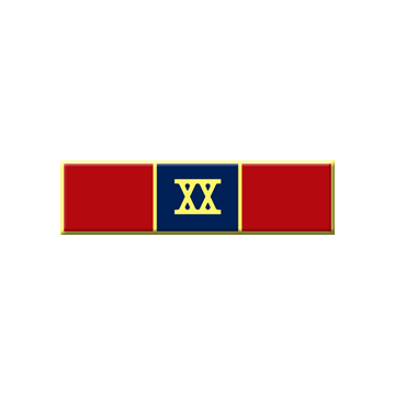 Blackinton A12699-20 Twenty Years of Service Recognition Bar (1-3/8" x 3/8")