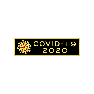 Blackinton A12827 COVID-19 2020 Commendation Bar (1-3/8" x 3/8")