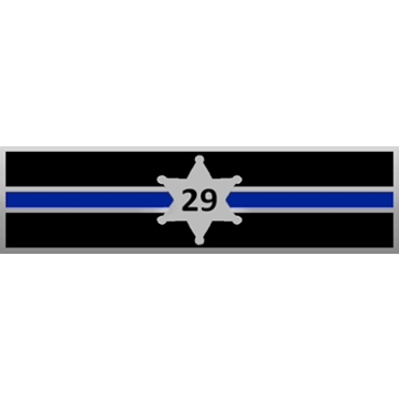 Blackinton A12848 Three Section Commendation Bar w/ Engravable Star (1-3/8" x 3/8")