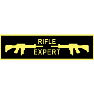 Blackinton A12931-A Rifle Expert Commendation Bar (1-3/8" x 3/8")
