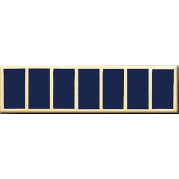 Blackinton A13107 Seven Section Commendation Bar (1-3/8" x 3/8")
