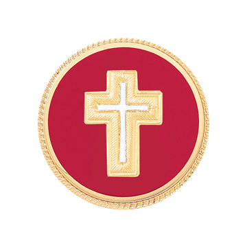Blackinton A1632-DE Badge with Chaplain Cross (1-5/8")