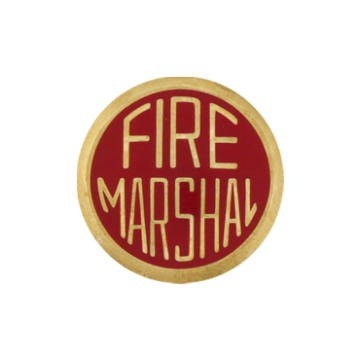 Blackinton A2813-P Fire Marshal Collar Lapel Pin (15/16") Min Order: 2