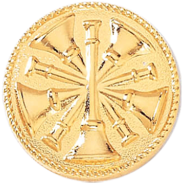 Blackinton A2871 Plain Seal w/ Five Crossed Horns (15/16") Min Order: 2