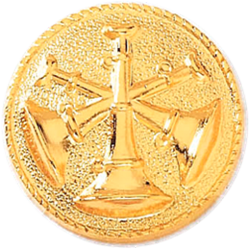 Blackinton A2873 Three Crossed Horns Assistant Chief Insignia (15/16") Min Order: 2