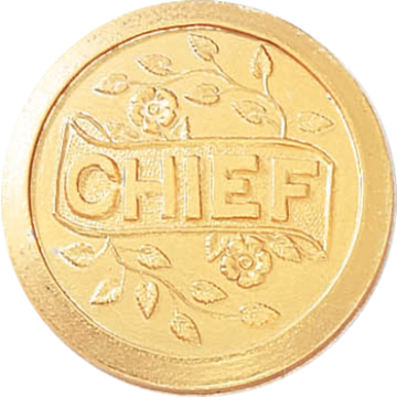 Blackinton A2960 Plain Chief Seal (15/16") Min Order: 2