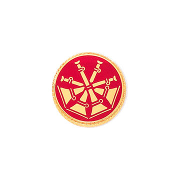 Blackinton A2990 Deputy Chief Four Crossed Bugles (1/2") Min Order: 2