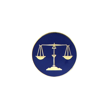 Blackinton A3547 Scales of Justice (15/16") Min Order: 2