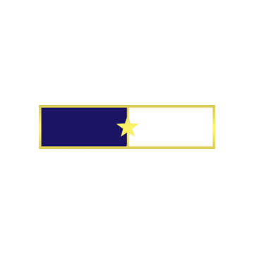 Blackinton A3704-A Two Section Years of Service Recognition Bar (1-3/8" x 5/16")