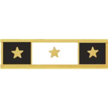 Blackinton A3705-C Years of Service Recognition Bar w/ 3 Stars (1-3/8" x 5/16")