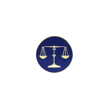 Blackinton A3980 Scales of Justice (11/16") Min Order: 2
