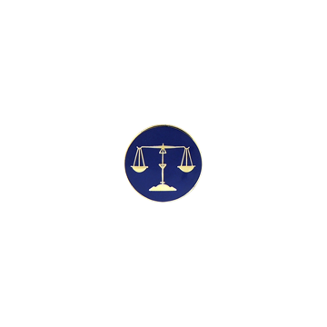 Blackinton A3981 Scales of Justice (1/2") Min Order: 2