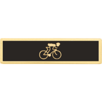 Blackinton A4616-AZ One Color Recognition Bar with Bike Rider (1-3/8" x 5/16")