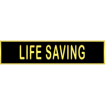 Blackinton A4616-BC One Section Life Saving Commendation Bar (1-3/8" x 5/16")