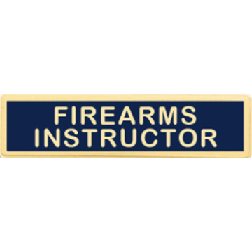 Blackinton A4616-Y Firearms Instructor Commendation Bar (1-3/8" x 5/16")