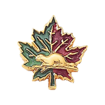 Blackinton A5547 Oak Leaf and Beaver (5/8") Min Order: 2