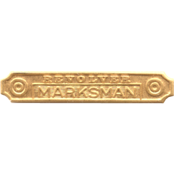 Blackinton A572-2 Revolver Marksman Plain Marksmanship Bar (3/16" x 1")