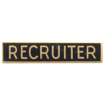 Blackinton A6136-M Recruiter Marksmanship Bar (1-1/2" x 5/16")