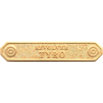 Blackinton A6140-E Revolver Tyro Marksmanship Bar (5/16" x 1-11/16")