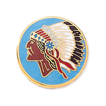 Blackinton A6215 Native American Seal (15/16") Min Order: 2