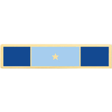 Blackinton A6230-AE Three Section Recognition Bar with a Star (1-3/4" x 3/8")