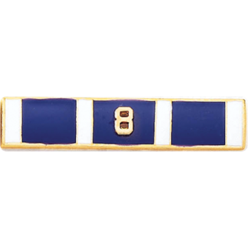Blackinton A6230-C Seven Section Commendation Bar w/ Applied Figure (1-3/4" x 3/8")