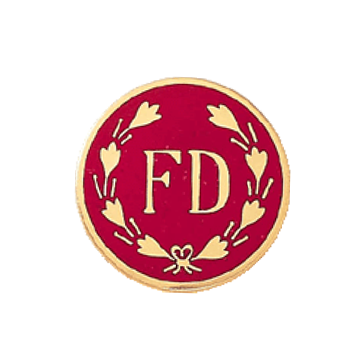 Blackinton A6921 FD Fire Department Seal w/ Wreath (11/16") Min Order: 2