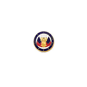 Blackinton A6960 Liberty & Justice For All Seal (1/2") Min Order: 2