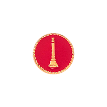 Blackinton A6987 Lieutenant Fire Seal with One Raised Bugle (1/2") Min Order: 2