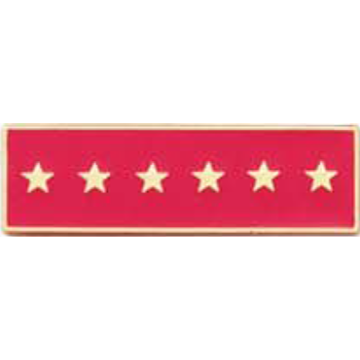 Blackinton A7140-H Years of Service Recognition Bar w/ 6 Stars (1-3/8" x 3/8")