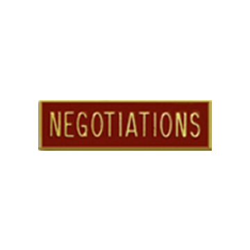 Blackinton A7140-L Negotiations Commendation Bar (1-3/8" x 3/8")