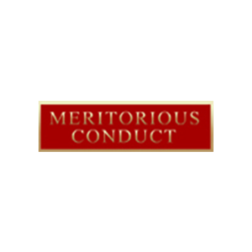 Blackinton A7140-Q Meritorious Conduct Commendation Bar (1-3/8" x 3/8")