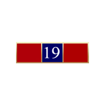 Blackinton A7142-AC Nineteen Years of Service Recognition Bar (1-3/8" x 3/8")