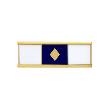 Blackinton A7142-AS Three Section Recognition Bar w/ Diamond (1-3/8" x 3/8")