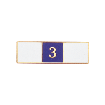 Blackinton A7142-E Three Years of Service Recognition Bar (1-3/8" x 3/8")